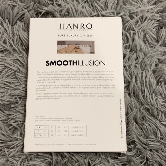 NEW • Hanro • Smooth Illusion Nude Bra Natural - Picture 10 of 12